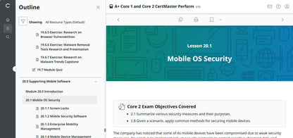 CompTIA A+ Core 1 & 2 CertMaster Perform  (V15)