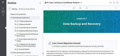 CompTIA A+ Core 1 & 2 CertMaster Perform  (V15)
