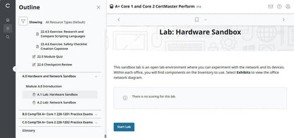 CompTIA A+ Core 1 & 2 CertMaster Perform  (V15)
