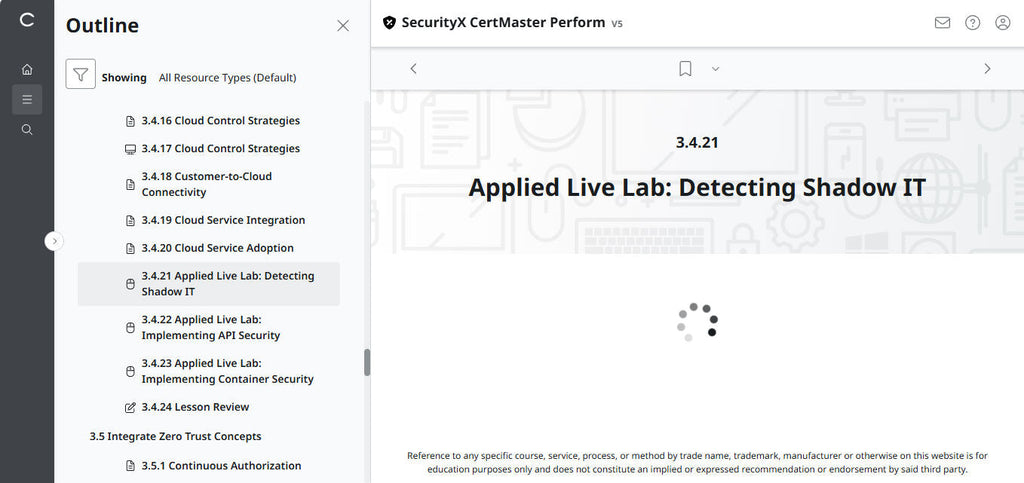CompTIA CertMaster Perform – SecurityX CASP+ CAS-005 Individual License