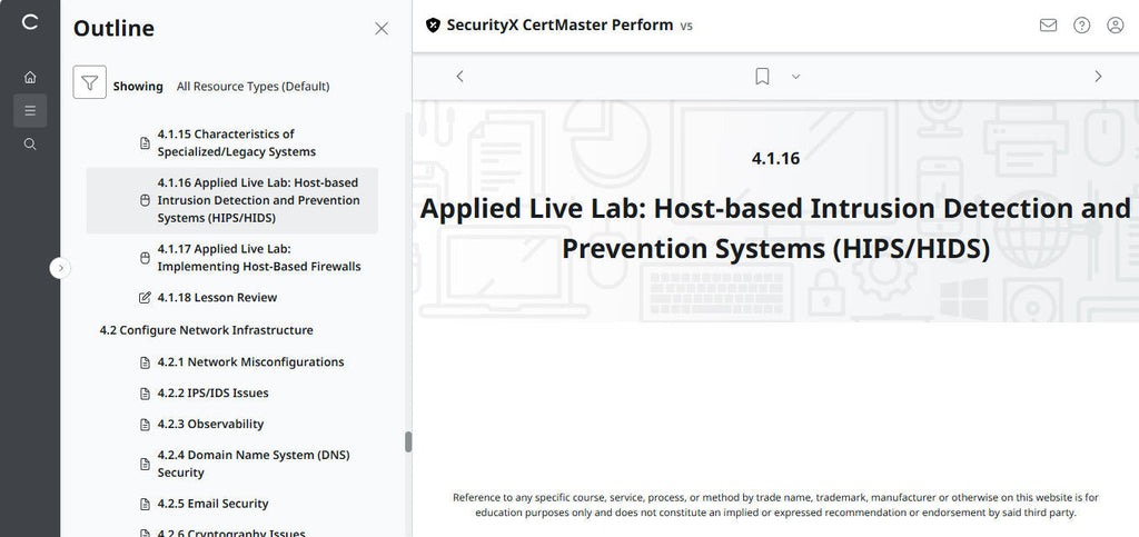 CompTIA CertMaster Perform – SecurityX CASP+ CAS-005 Individual License