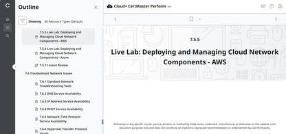 CompTIA Cloud+ CertMaster Perform (CV0-004)