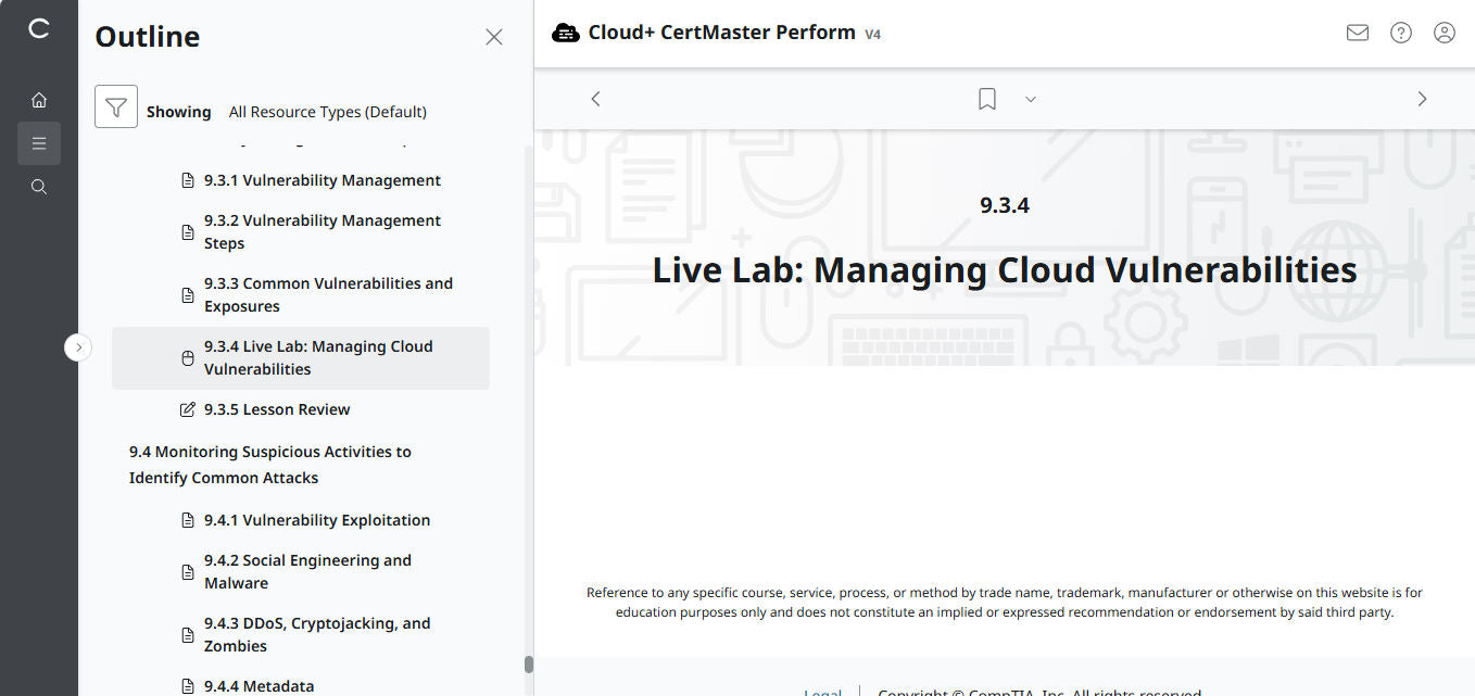 CompTIA Cloud+ CertMaster Perform (CV0-004)